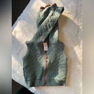 Carter's Quilted Green Hooded Vest